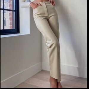 Wilfred Taupe Vegan Leather Pants